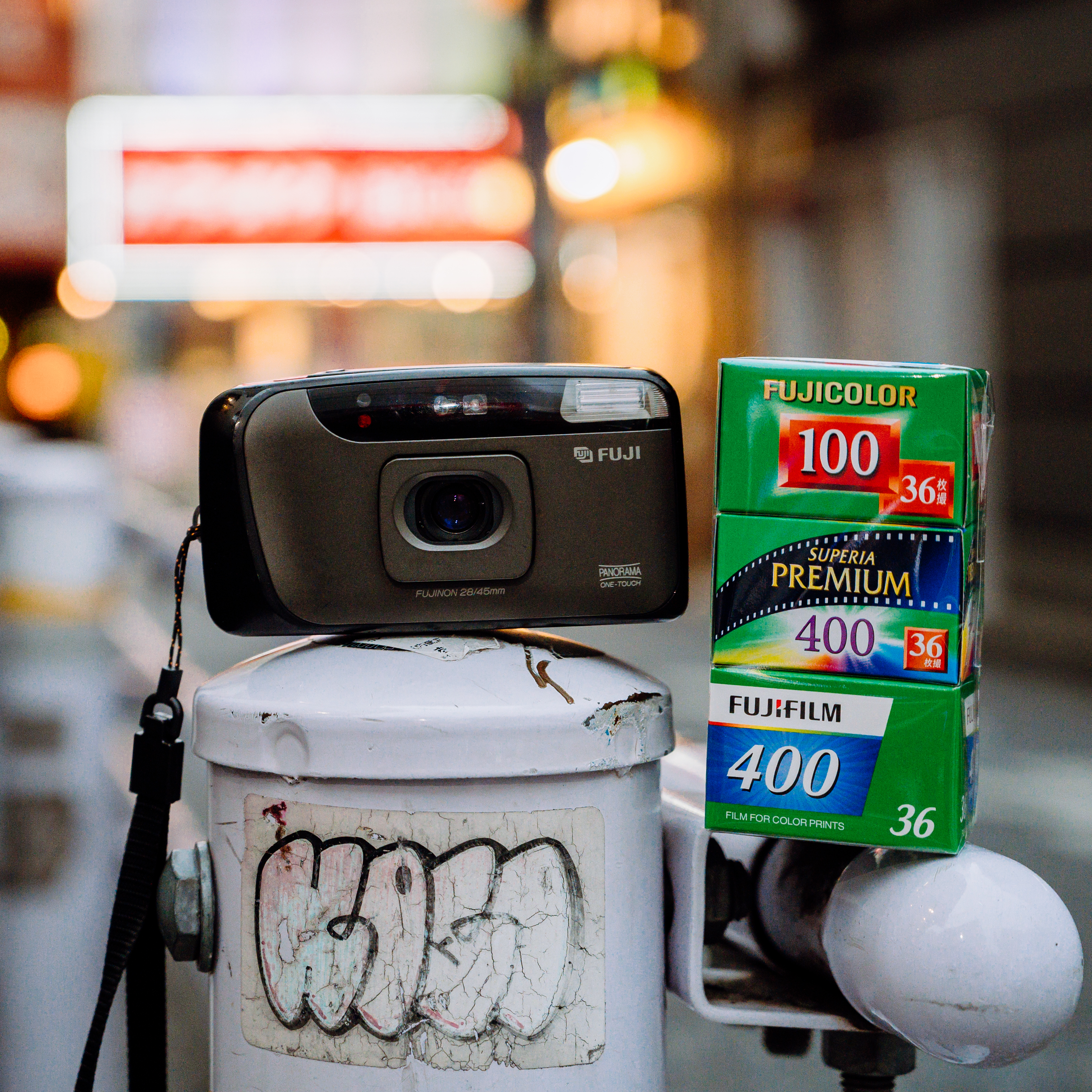 動作品】Fuji Fujifilm Cardia Mini Every day OP フィルムカメラ Mini